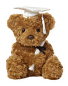 Aurora® Commemorative Graduation Wagner Bear Stuffed Animal - Soft Keepsake for Graduates - A Gift of Affection to Express Congratulations - White Cap