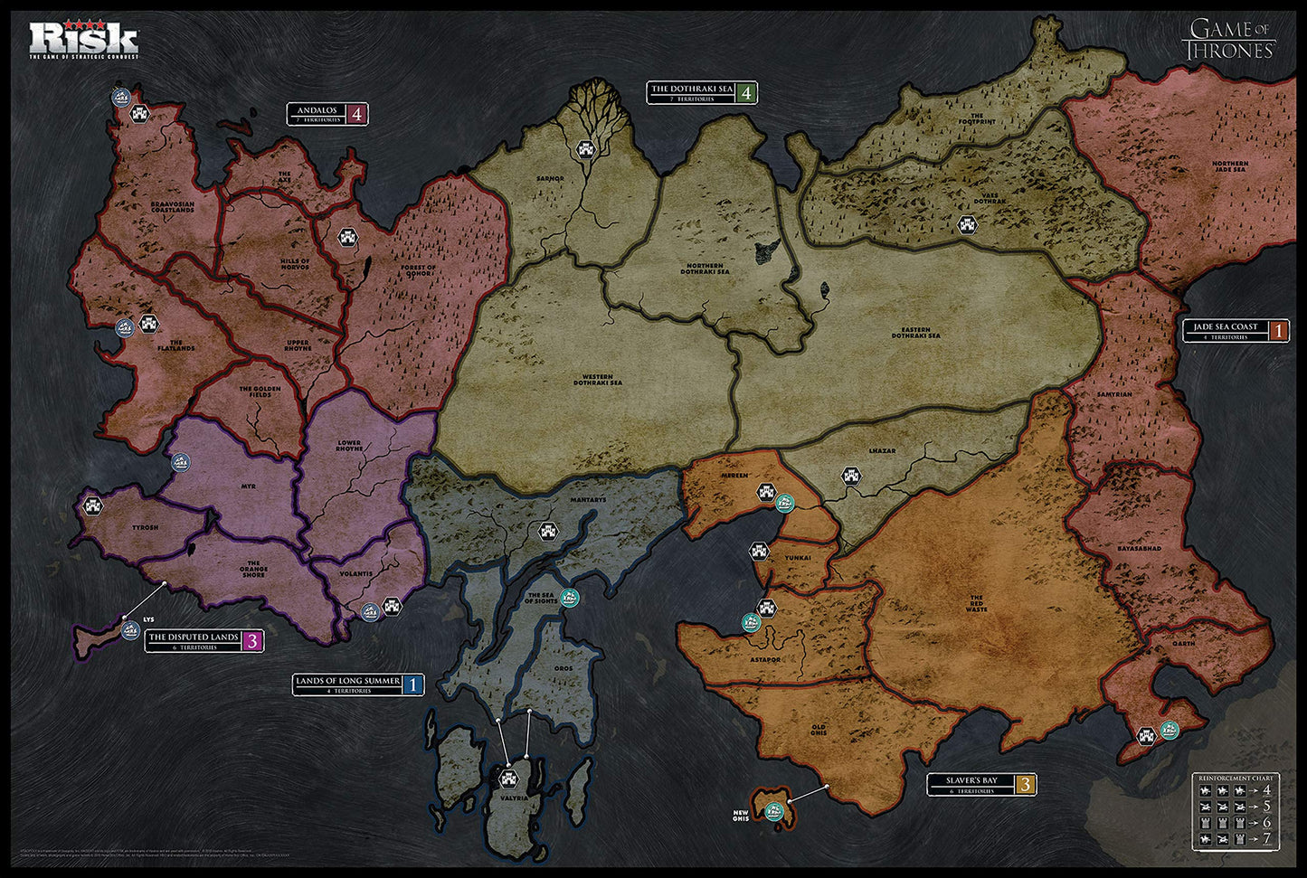 USAOPOLY Risk Themed Game of Thrones Strategy Board Game |for Game of Thrones Fans | Official Merchandise | Based on The TV Show on HBO, Orignal Color