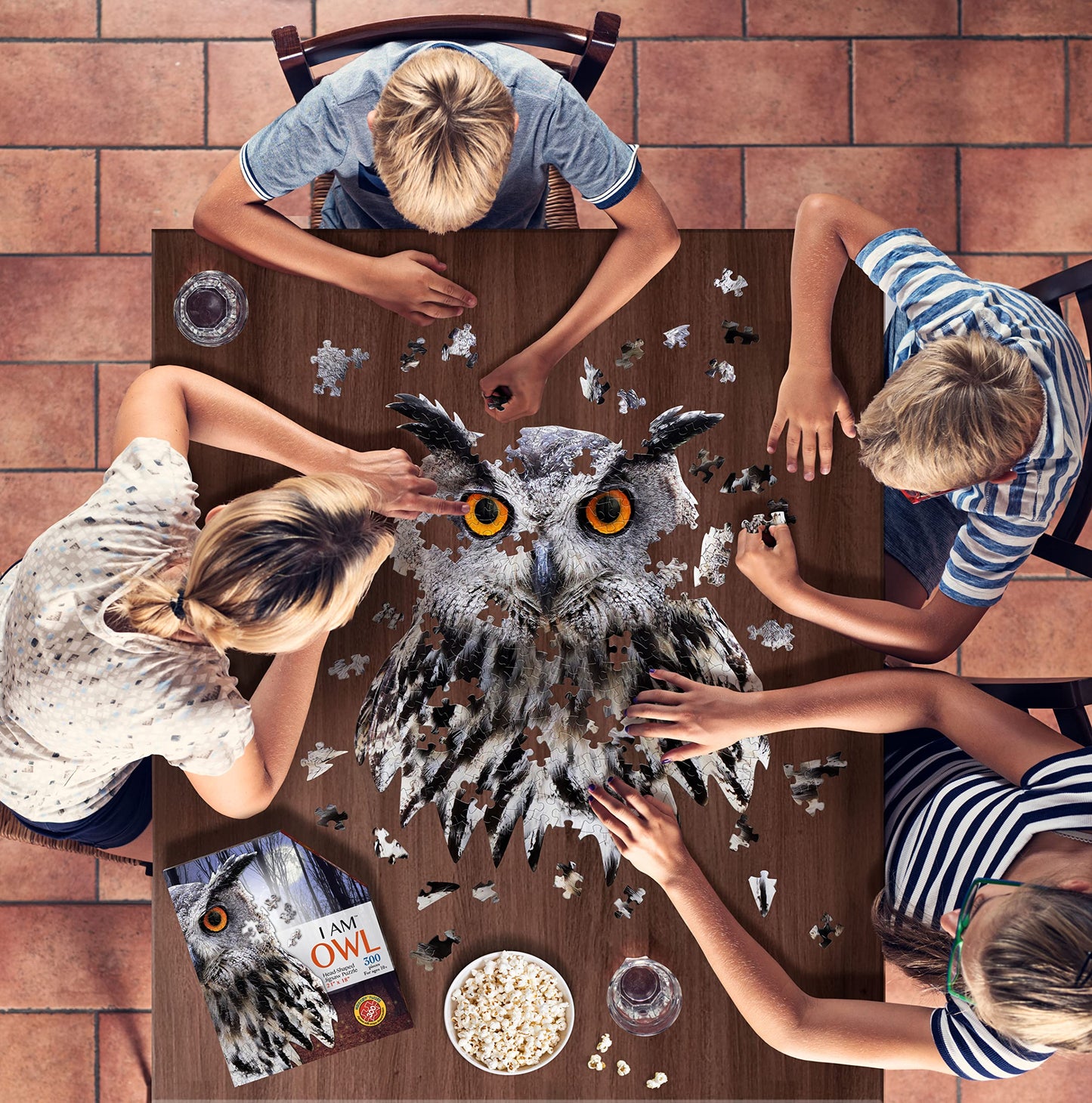 Madd Capp Puzzles - I AM Owl - 300 Pieces - Animal Shaped Jigsaw Puzzle