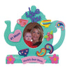 Fun Express Tea Pot Shaped Picture Frame Craft Kits - Makes 12 - Foam Frame Crafts for Kids - Party Favors