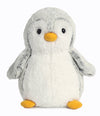 Aurora® Playful Pompom Penguin™ Stuffed Animal - Vibrant Companions for Warm Cuddles - Perfect for Adults, Kids, and Birthdays - Gray 8.5 Inches
