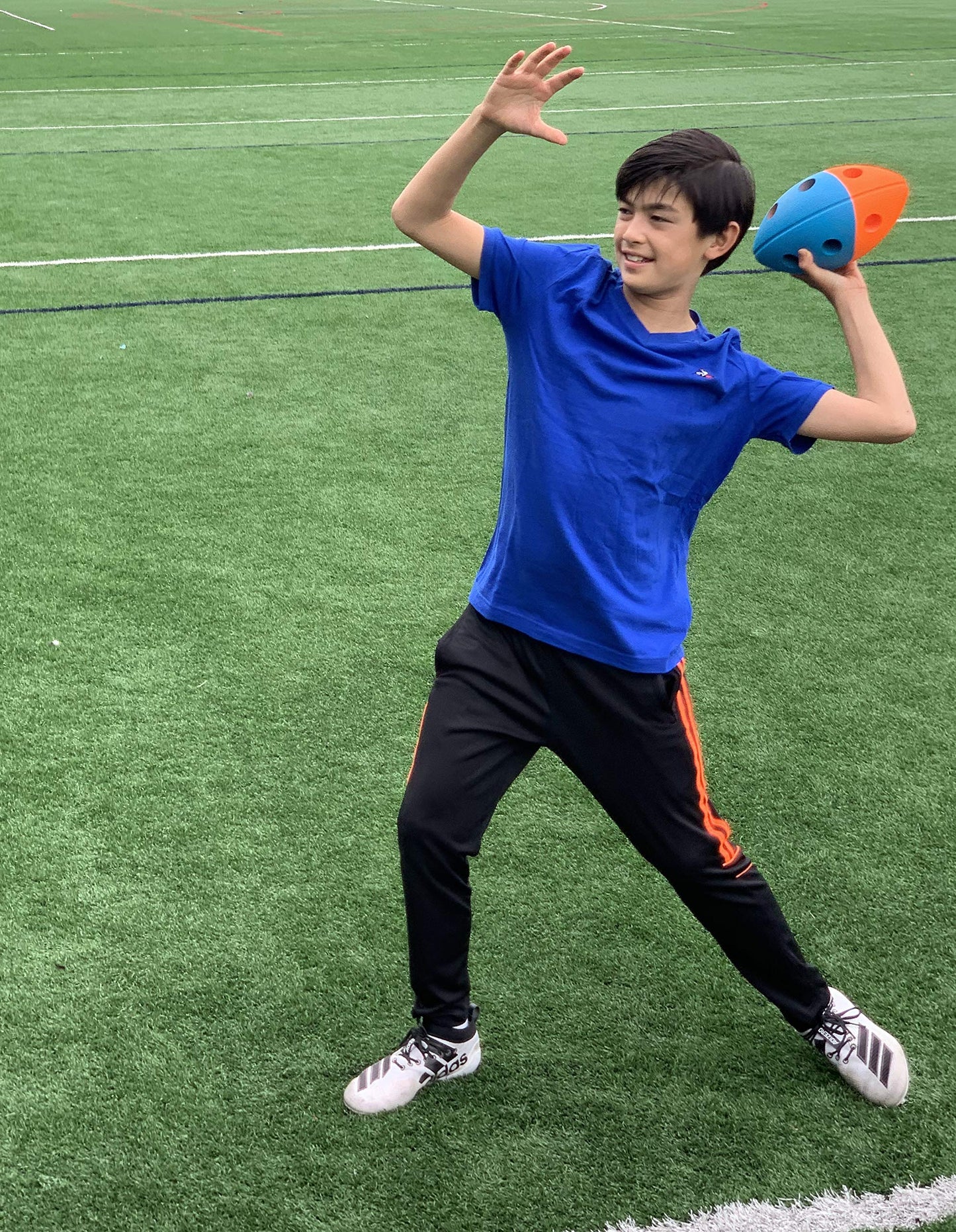 Blue Orange Clydo- The Incredible 24 Hour Football for Kids Age 8 Years and Up- Lights up!