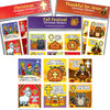 Christian Holiday Stickers for Kids - (3-Pack) Fall, Thanksgiving & Christmas - Religious Toys, Gifts, Crafts, Stocking Stuffers, Party Supplies