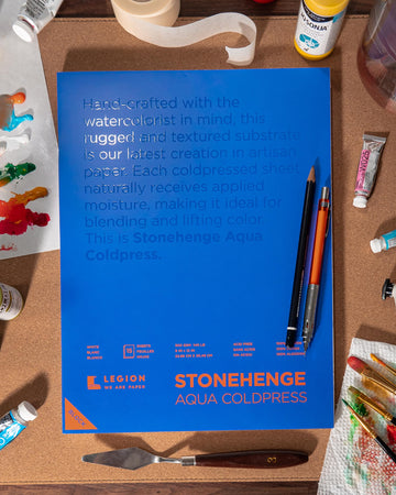 Stonehenge Yupo Paper Aqua Block Coldpress Pad 7"X7" 15 Sheets/Pkg-White 140lb
