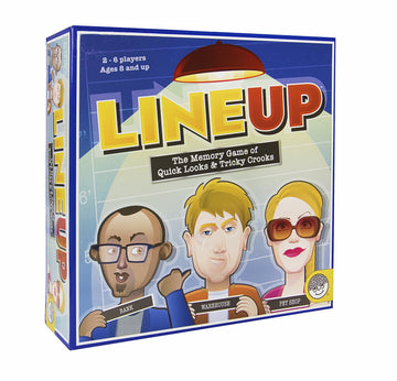 MindWare LineUp - Stimulating Memory Board Game with a Great Playing Time and Comical Crime Mystery Suspense for Ages 8 and Up