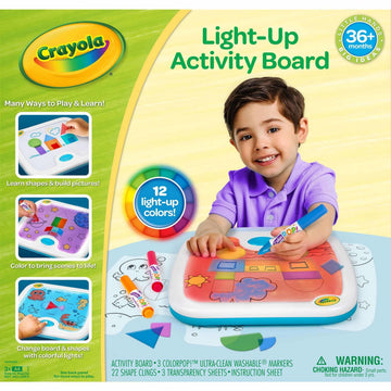 Crayola Light Up Activity Board, Sensory Toy for Toddlers & Kids, Light Box, Light Up Coloring Board, Educational Toy, Gift for Toddlers, Ages 1+