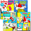 Dr. Seuss Coloring Book Bundle Activity Set - 4 Pack Dr Seuss Craft Kit Featuring Horton Hears a Who, The Cat in The Hat, and Green Eggs and Ham