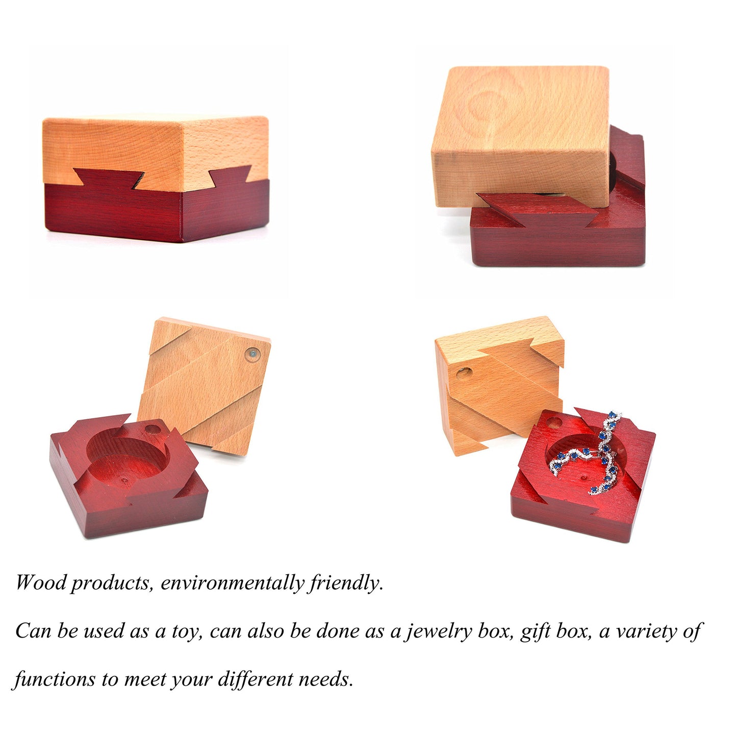 Wooden Secret Opening Puzzle Box Mysterious Box Gift Box