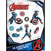 Marvel Captain America Vinyl Decals - Set of 9 Outdoor Rated Stickers for Car, Laptop, Computer, Water Bottle - Marvel Stickers for Kids and Adults