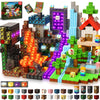 200 PCS Magnetic Blocks with Light Up Blocks - Magnetic Building Blocks, Magnetic Construction Cube Toys, STEM Sensory Learning Toys, Easter Christmas
