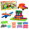 Popular Playthings Playstix, Building Sticks Kit For Kids, Construction Stem Building Toy Gift for Boys & Girls - 211 Piece