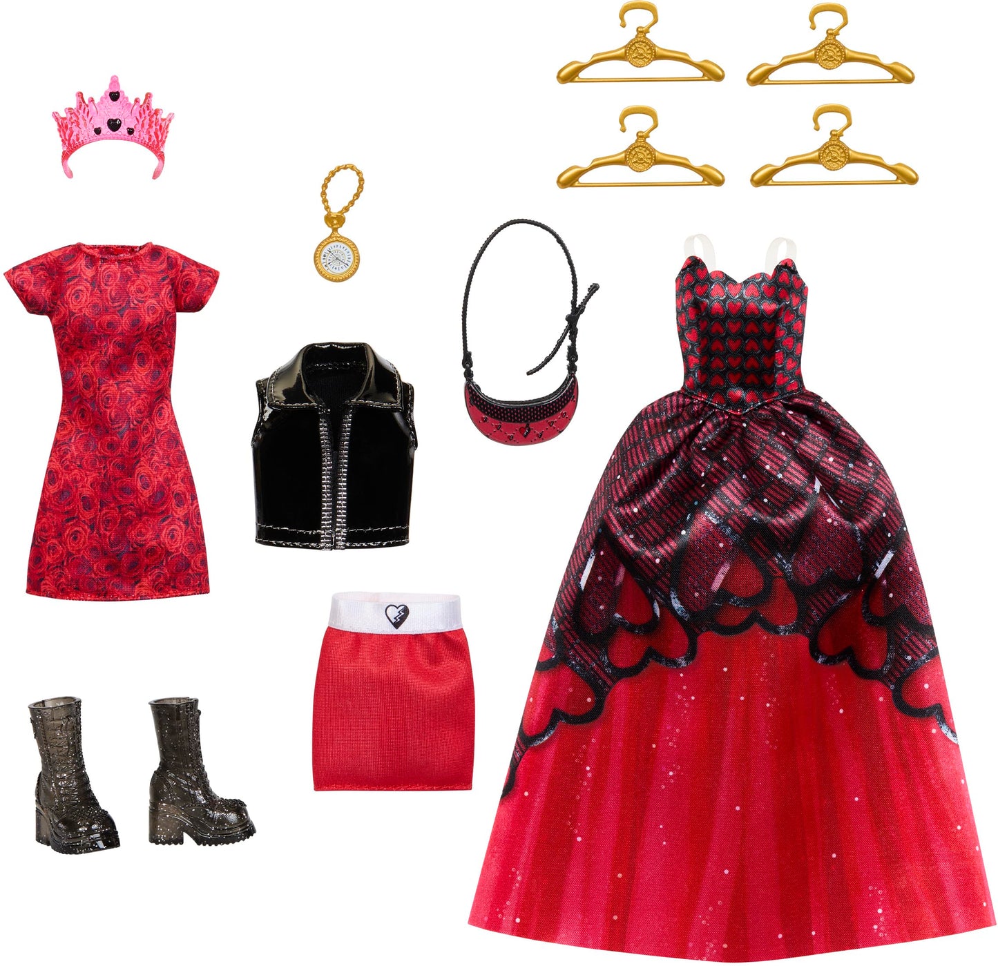Mattel Disney Descendants: The Rise of Red Closet Playset with Exclusive Doll Clothes & Accessories, Red’s Rise & Rebel Toy Closet