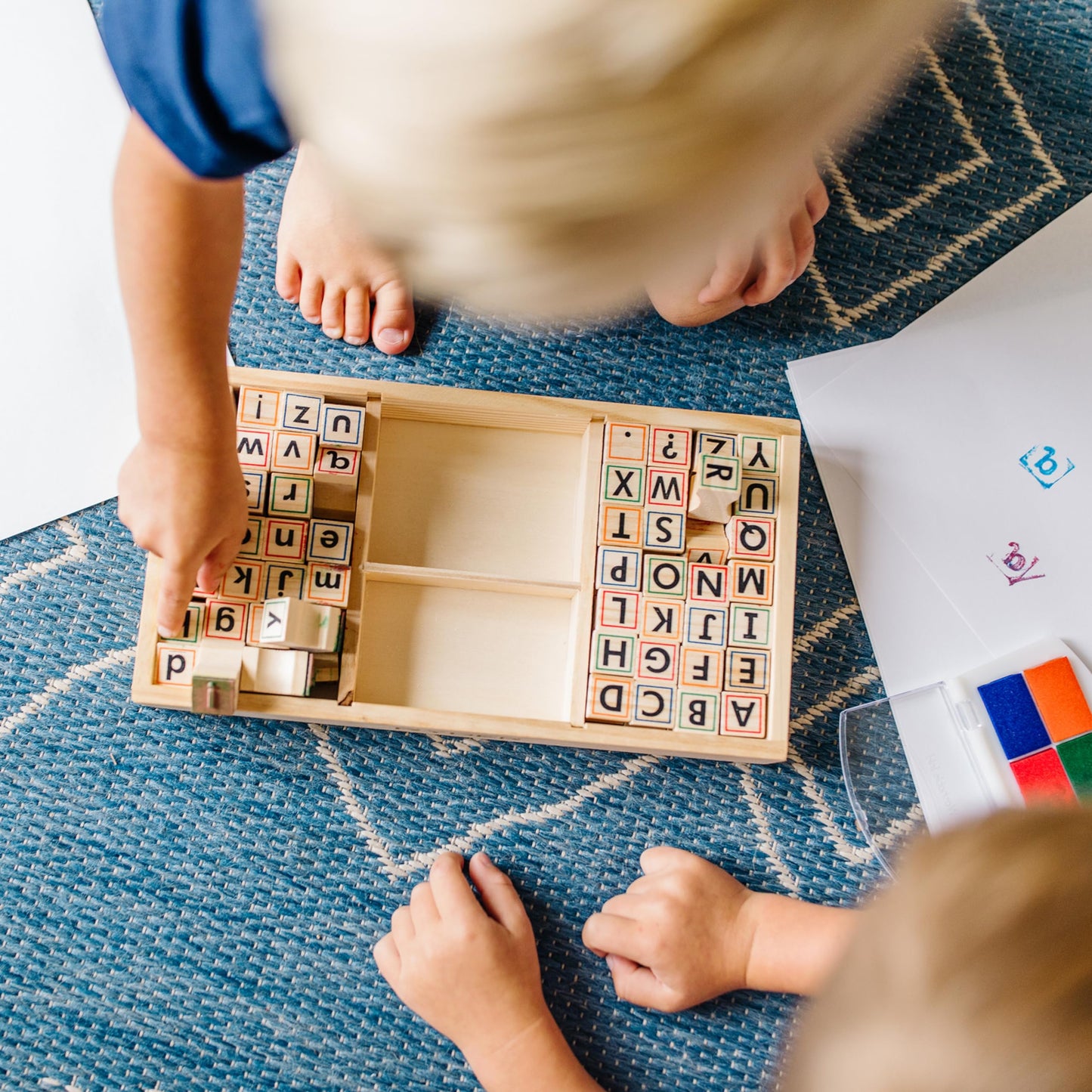 Melissa & Doug, Toy Wooden Alphabet Stamp Set