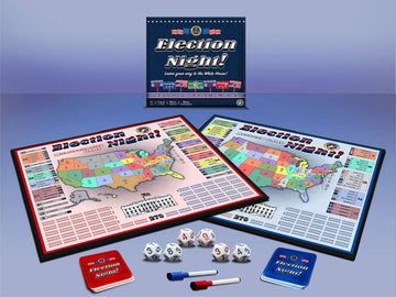Semper Smart Games Election Night! A Super Fun Board Game to Learn Math, Geography, and Civics with Dice - Updated Electoral College Game for Kids