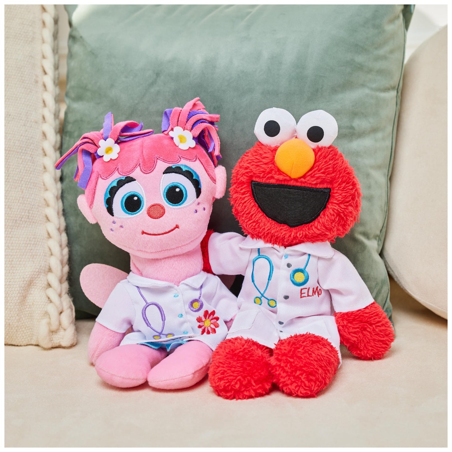 GUND Sesame Street Doctor Elmo Take Along Buddy 13-Inch Plush Toy; Ages 1+