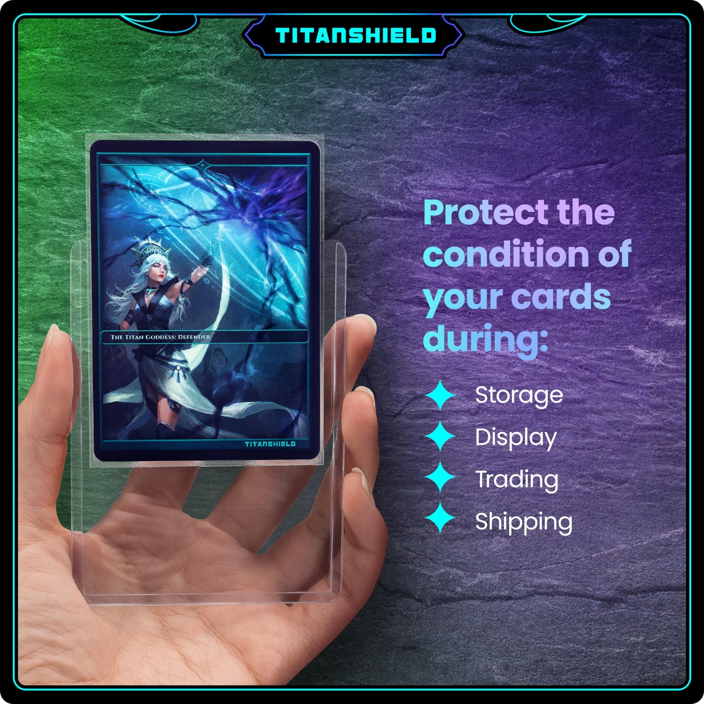 TitanShield 3"x4" Platinum Quality Seamless Toploaders Top Loader Sleeves for Collectible Trading Cards Compatible with Pokemon MTG Kpop Photocards