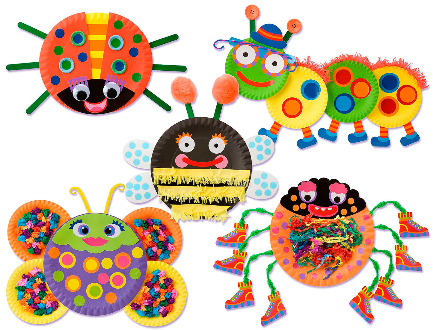 Alex Little Hands Paper Plate Bugs Kids Toddler Art and Craft Activity