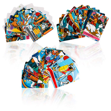 Biblical World Heroes of The Bible Quartets Card Game for Children Ages 6 and Up. Play and Learn Educational Card Game. Designed in Comics That