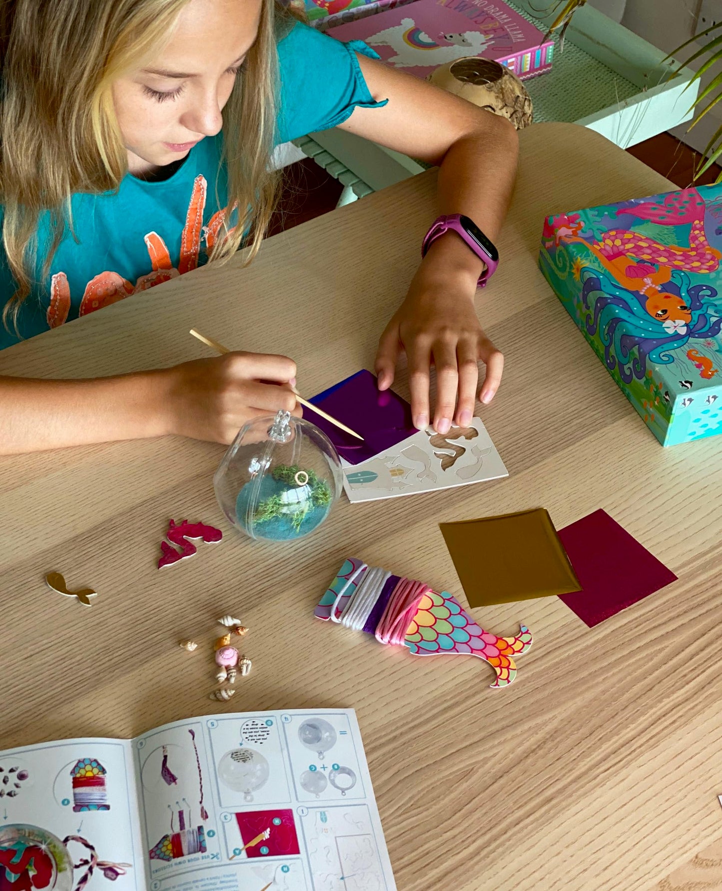 BOX CANDIY Totally Mermaids Hanging Mini Diorama Terrarium Kit to Make and Display