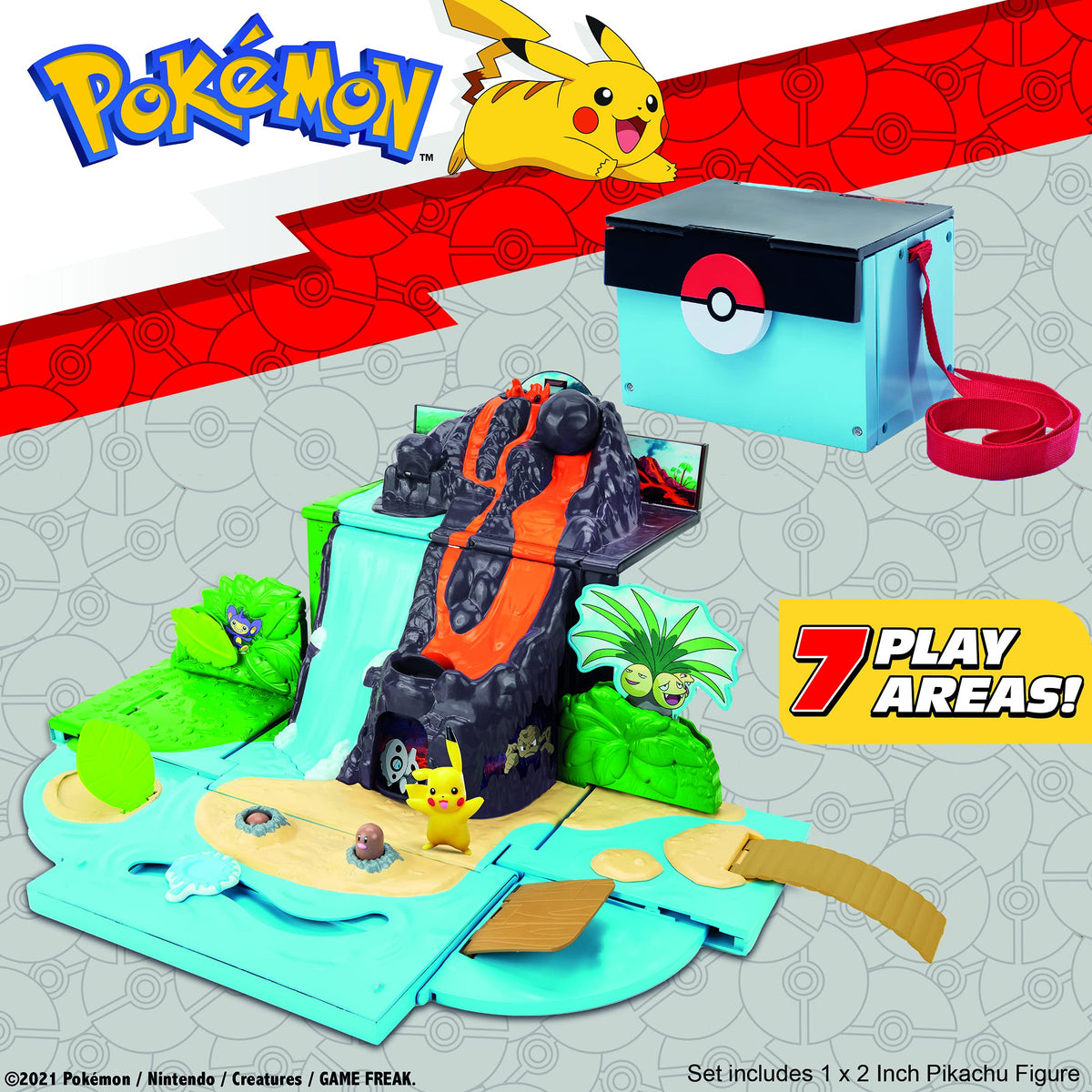 Pokemon POKÉMON Carry CASE Volcano PLAYSET