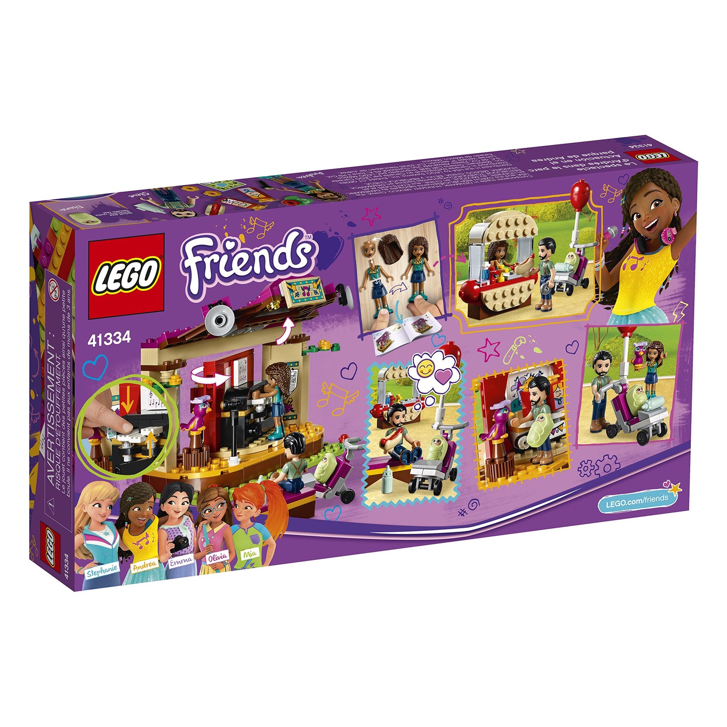 LEGO Friends Andrea’s Park Performance 41334 Building Set (229 Piece)