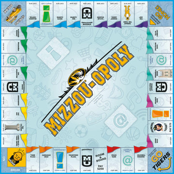 Late for The Sky Mizzou-Opoly Board Game - University of Missouri Campus Edition, Family Strategy Game, 2-6 Players, Ages 8+, Classic or 1-Hour Play