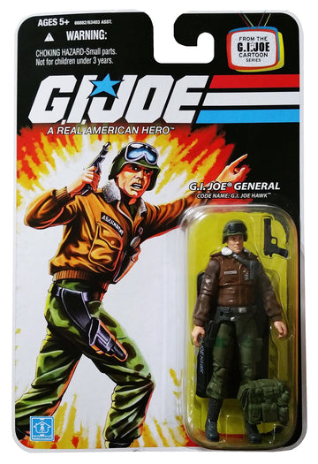 G.I. Joe 25th Anniversary Cartoon Series Cardback: General Hawk 3-3/4 Inch Action Figure