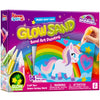 JOVA Klever Kits Glow Sand Art Kits for Kids, Glow in The Dark Sand Painting with 14 Colors, Kids Crafts, 6 Fantasy Templates & 4 DIY Sheets, Mess