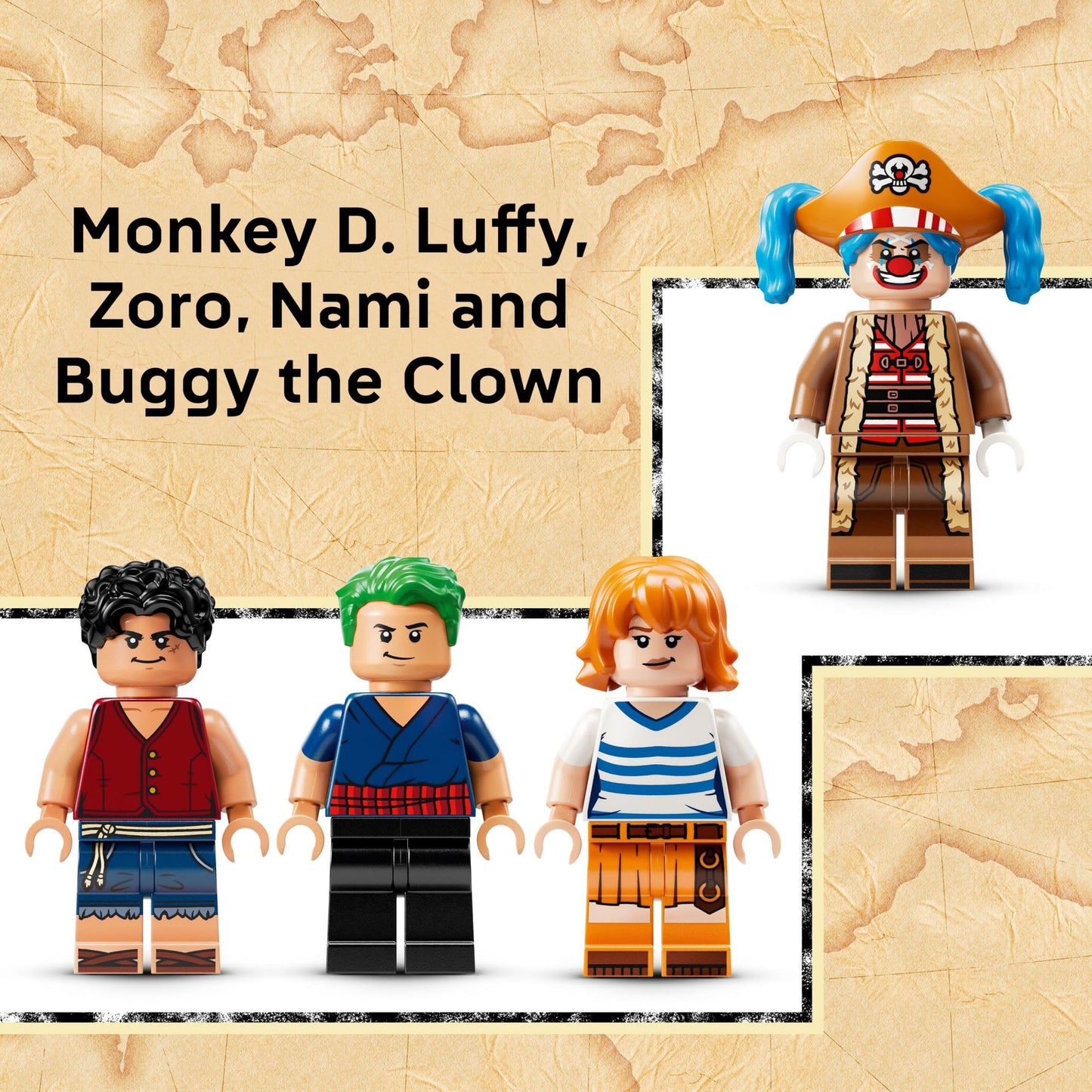 LEGO ONE PIECE Buggy the Clown’s Circus Tent Building Blocks - Creative Building Toy for Boys & Girls, 8+ - 4 Toy Figures & Playset for Pretend Play