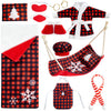 JOYIN 11 PCS Sleeping Bag Christmas Accessory for Doll Include Christmas Sleeping Bag, Apron Hat Bathrobes Shoes Hammock Eye Mask Face Mask Scarf