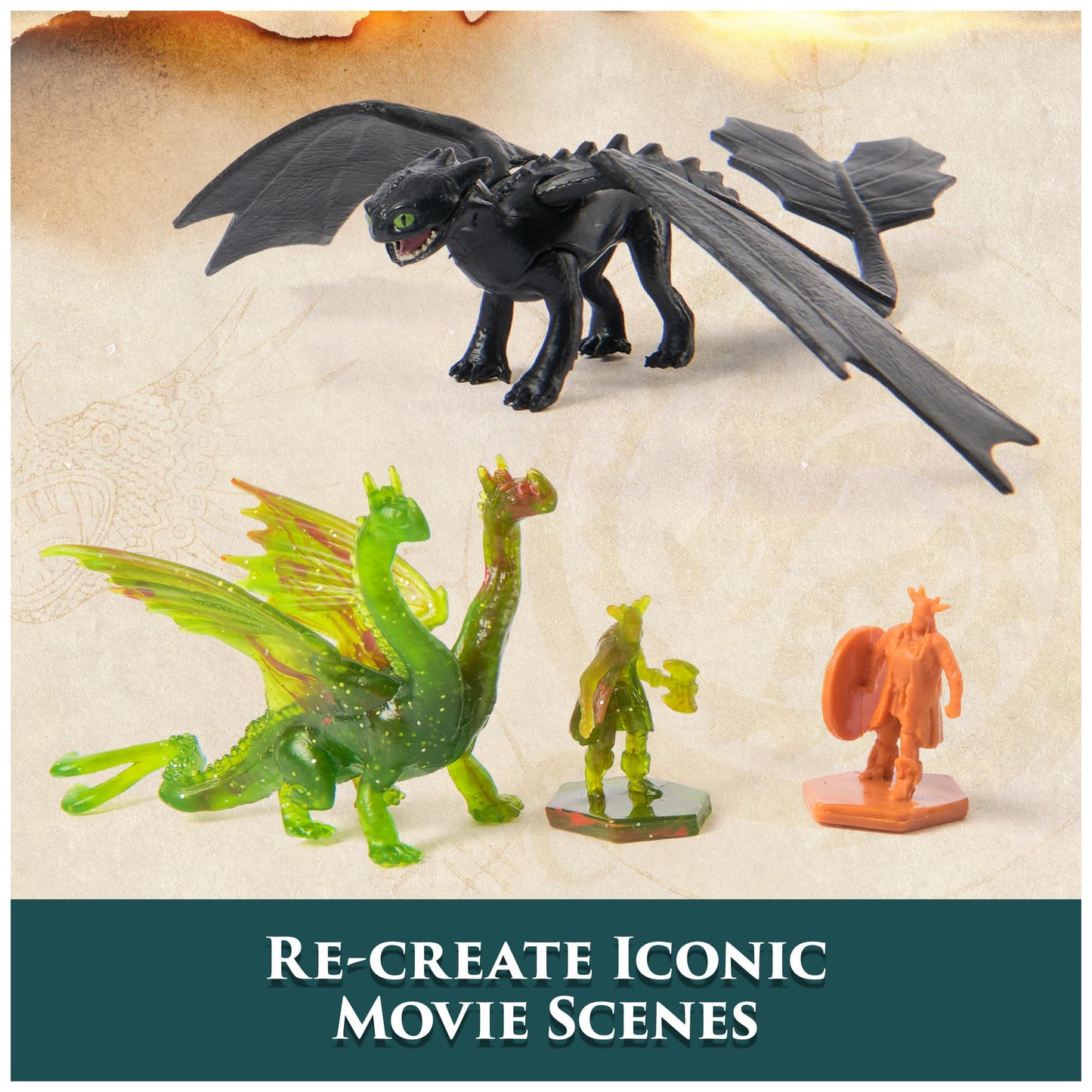 DreamWorks Dragons Trial of Flame Dragon Capture Toy Figure Playset