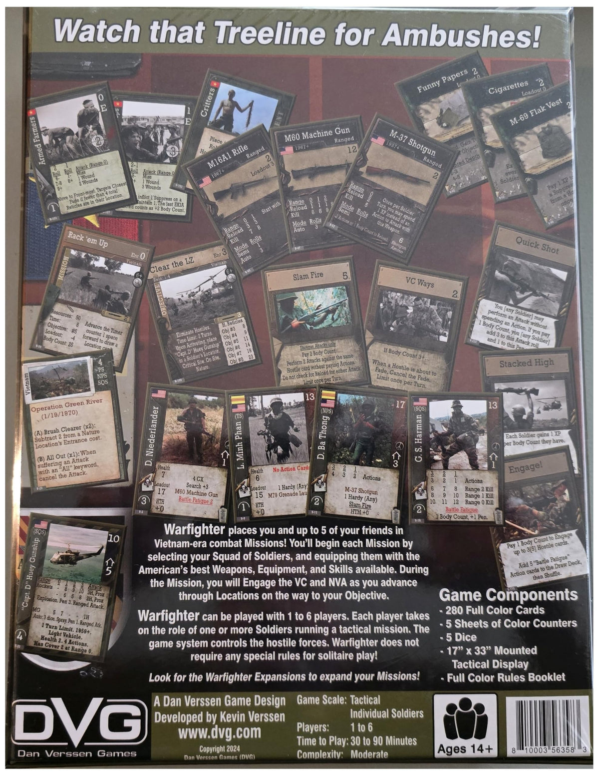 Dan Verssen Games Warfighter: The Vietnam War Special Forces Card Game