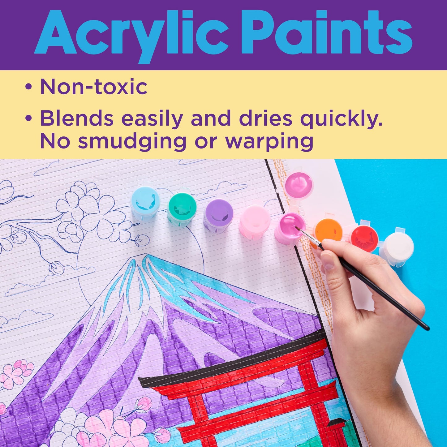 Faber-Castell Paper Scroll Painting Kit, Mount Fuji
