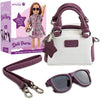 Doll Purse and Sunglasses for 18-Inch Dolls - Accessories Play Set for Kids Ages 3-12 - Excellent Gift for Girls and Toddlers