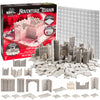 Monster Adventure Terrain 3D Interchangeable Builder System - 195pc PAINTABLE Palisade w Base- Build Modular Worlds in a Snap & Elevate Your Campaign