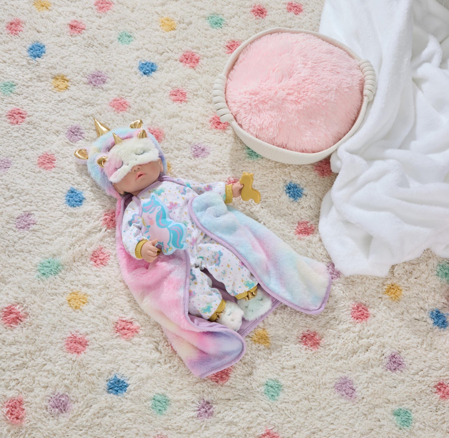 Madame Alexander 14-inch Sweet Smiles® Unicorn Baby Doll Deluxe Playset
