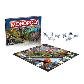 Monopoly Board Game Brooklyn Edition: 2-6 Players Family Board Games for Kids and Adults, Board Games for Kids 8 and up, for Kids and Adults, Ideal
