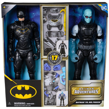 Batman Adventures Battle Pack - Batman Vs. Mr. Freeze Action Figure Set, Kids Toys for Boys Ages 3 and Up