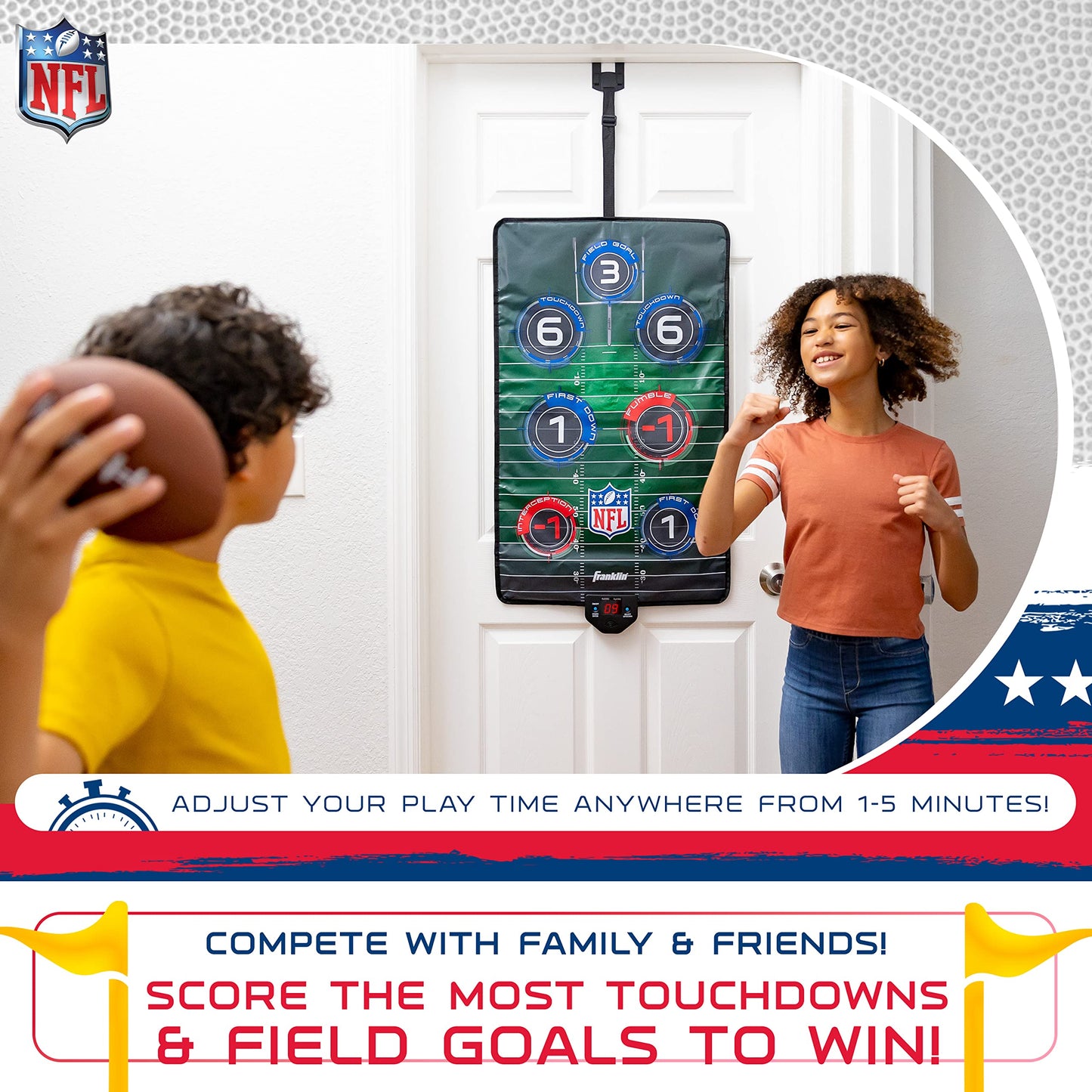 Franklin Sports NFL Score N' Sounds Electronic Football Target