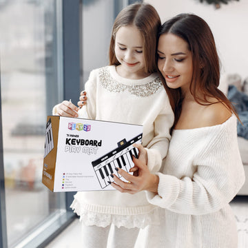 Play22 6 Ft. Floor Piano Mat for Toddlers - 24 Keys Piano Play Mat for Kids - Keyboard Playmat has Record, Playback, Demo, Play, Adjustable Vol.