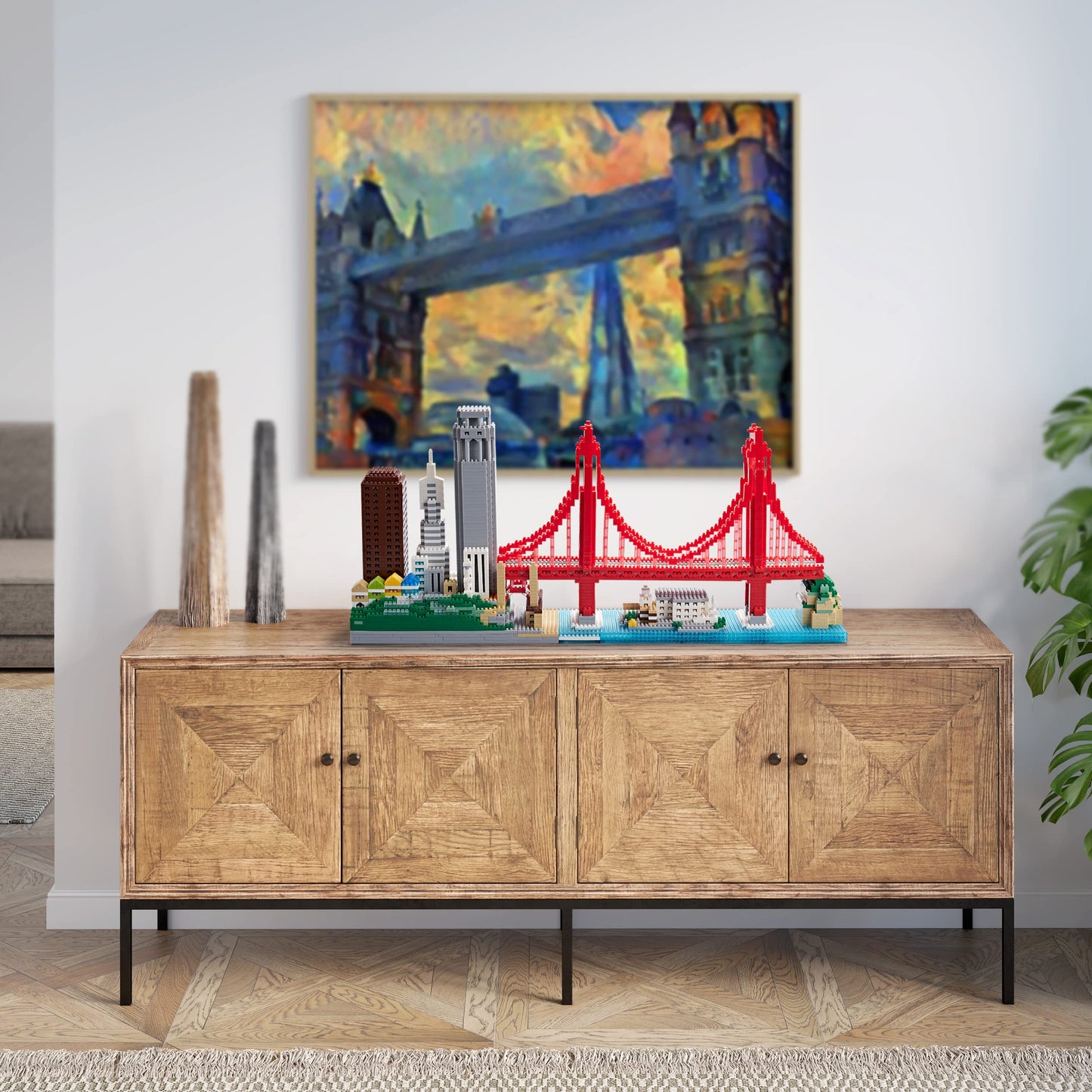 JXRLMB Micro Building Blocks Set for Adults Architecture Skyline Collection San Francisco 3574PCS