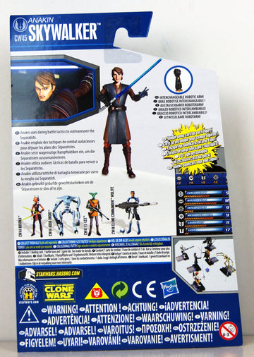 Star Wars 2011 Clone Wars Animated Action Figure CW No. 45 Anakin Skywalker