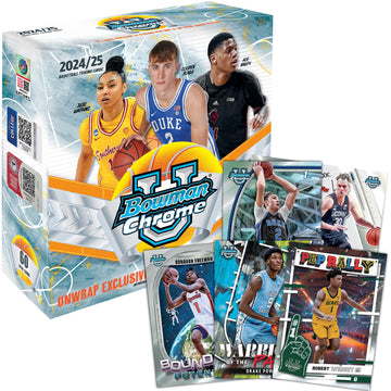 2024/25 Bowman University Chrome Basketball Factory Sealed Mega Box - College Team Sets