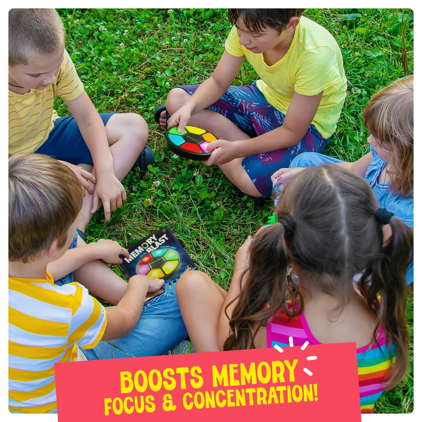 Memory Game for Kids - Gifts for Boys & Girls - 6 7 8 9 10 11 Year Old Boy Birthday Gifts - Toys for 10 Year Old Boy - Handheld Car Travel Road Kids