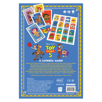 Lotería: Toy Story 5, Classic Bingo Game Featuring Characters from the Beloved Disney Pixar Classic - Woody, Buzz, Jessie & More, Beautiful Artwork