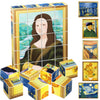PicassoTiles 20pcs 1” Magnetic Puzzle Building Cubes Blocks for Kids, Van Gogh, Mona Lisa Hand Puzzle, STEM Magnet Toy Mix&Match Educational Popular