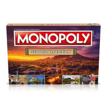 Monopoly Board Game Scottsdale Edition: 2-6 Players Family Board Games for Kids and Adults, Board Games for Kids 8 and up, for Kids and Adults, Ideal