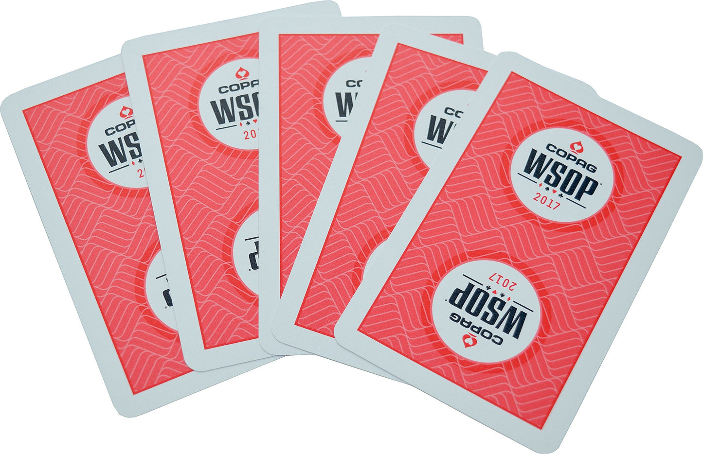 WSOP Set of 2 Authentic Decks Dealt at 2017 Used Copag Plastic Playing Cards Bridge Standard Index