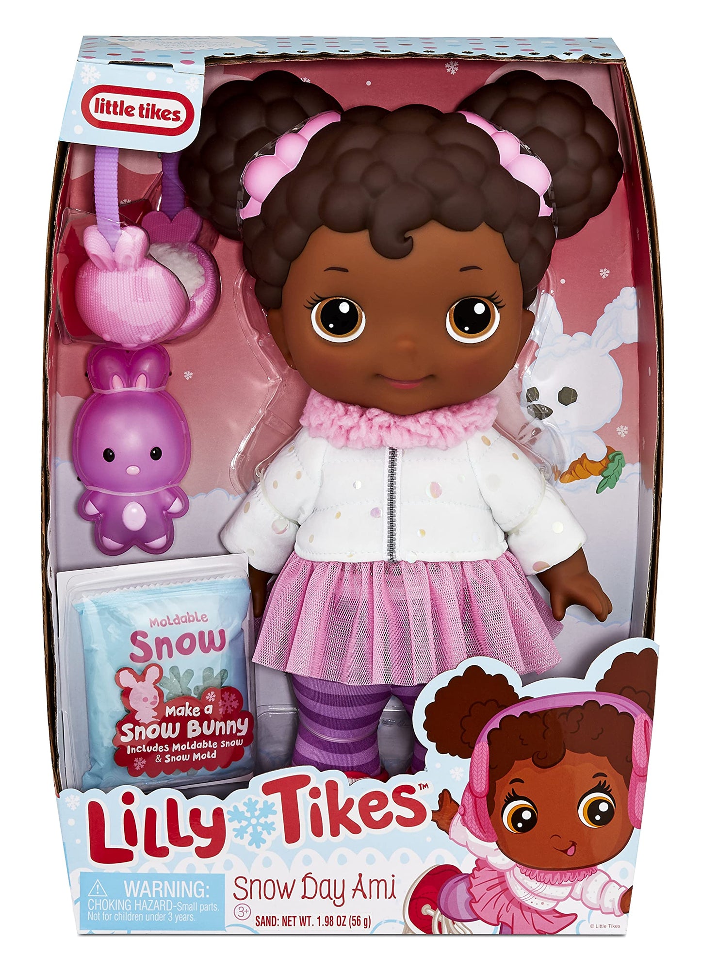 Lilly Tikes™ Snow Day Ami Doll and Accessories, Winter-Themed Imaginative Play for Kids Ages 3+