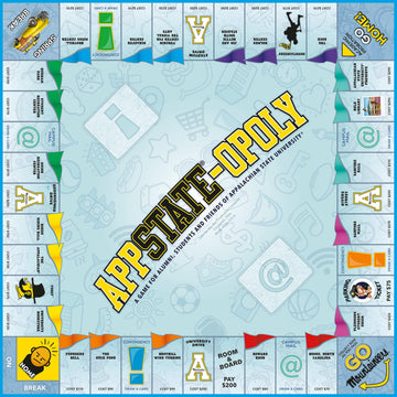 Late for The Sky App State-Opoly Board Game - Appalachian State University Campus Edition, Family Strategy Game, 2-6 Players, Ages 8+, Traditional or